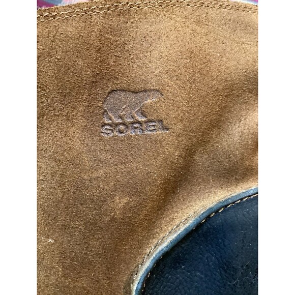 SOREL CATE THE GREAT WEDGE Chestnut Brown Waterproof LACE UP Women's Boots Sz 9 - Picture 10 of 16